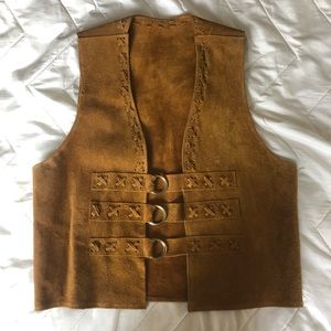 Vintage leather vest